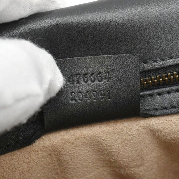 Gucci  Queen Margaret Bee Quilted Leather Backpack Black 476664 - Picture 12 of 12